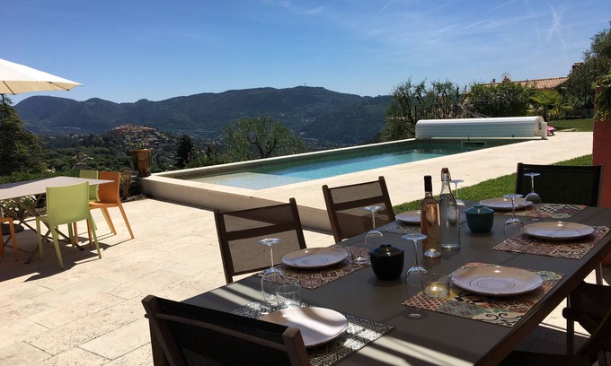 Falicon Villa | Magnífica villa en las alturas de Niza en absoluta calma.