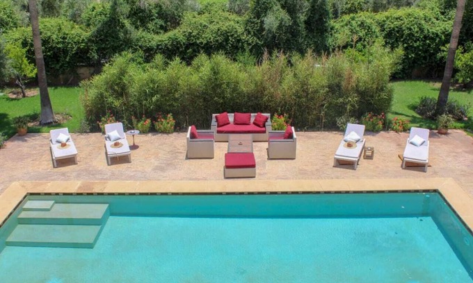 Ait Hamid Villa | Magnífica villa con impresionantes vistas del Atlas y a 15 minutos del centro.