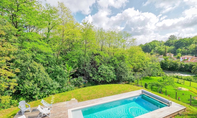 Hendaye Villa | MAGNIFICENT VILLA WITH HEATED POOL + BEACH ON FOOT 5-10 MINUTES