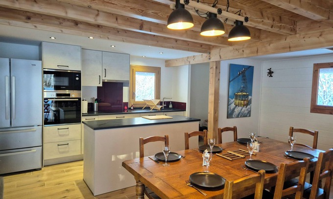 La Feclaz Chalet De Esquí | Magnifique chalet Nordique à La Féclaz - Idéal pour 6 personnes