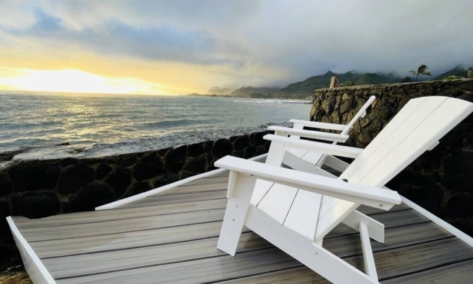 North Shore Apartamento | Mai Tide: New N Shore Oceanfront Studio, AC, 30 Day