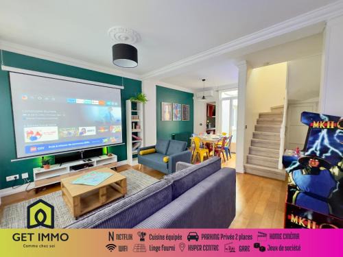Sainte-Anne - Faubourg Noyon Casa | Maison 3ch - Cinéma - Game Room - Parking - Gare