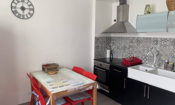 Veules-les-Roses Casa | Maison Ancre center veules private parking WIFI