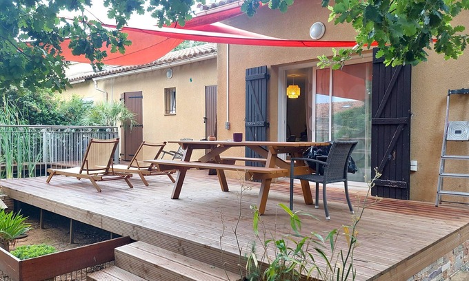 Salinelles Casa | Maison au Calme sur Terrain Boisé - Gard