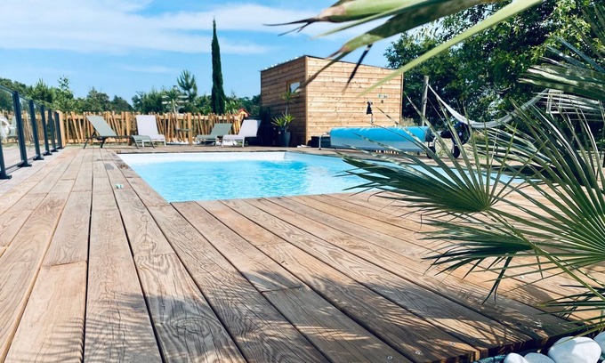 Saint-Jean-de-Marsacq Casa | Maison Avec Piscine Chauffée et Sécurisée à 15min des Plages