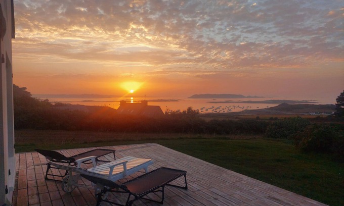 Trevou-Treguignec Casa | Maison Avec vue mer Panoramique
