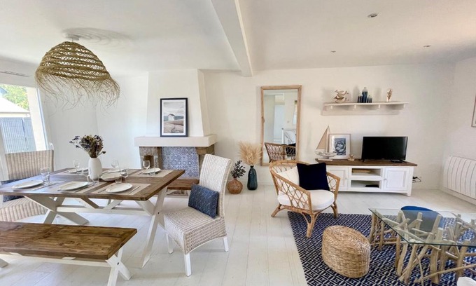 Plouezec Casa | Maison chaleureuse avec Jacuzzi