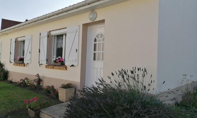 Hesdigneul-les-Boulogne Casa | Maison de plain-pied avec cour privée, proche de la plage, idéale pour familles, Côte d'Opale. - FR-1-376-108