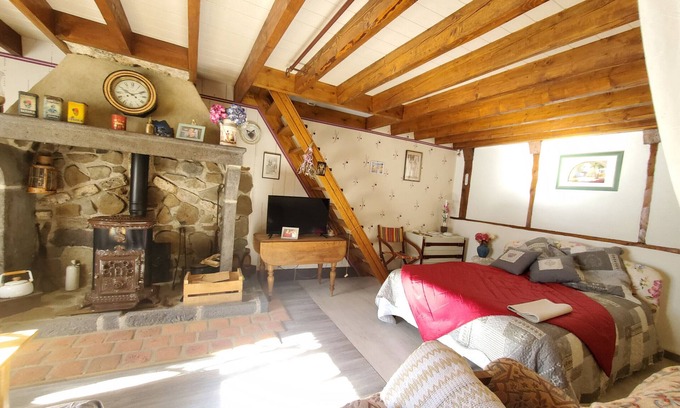 Saint-Nectaire Chalet De Esquí | Maison de village en pierres
