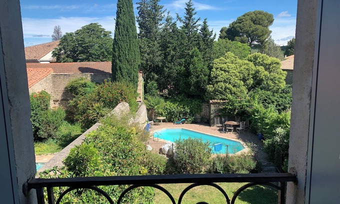 Cournonterral Casa | Maison de Village Jardin Piscine Grand séjour 7 chambres proche Sète Montpellier