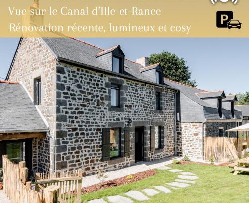 Hede Casa | Maison des 11 Écluses-Vue sur le Canal d'Ille-et-Rance