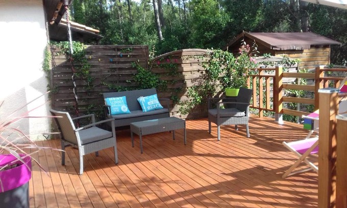 Moliets-et-Maa Casa | Maison du Huchet entre Océan - Forêt, vue Golf