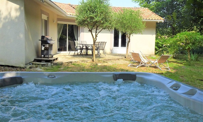 Sainte-Eulalie-en-Born Casa | Maison Entre lac et Océan Avec spa