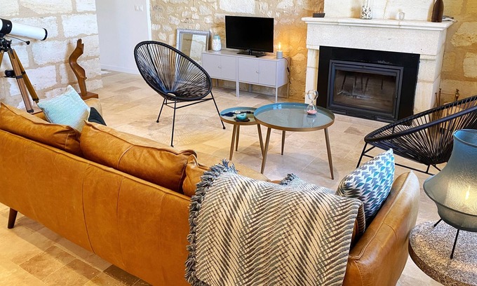 Montagne Casa | Maison en Pierre au Cœur des Vignes, vue Imprenable sur la Cité de Saint-emilion