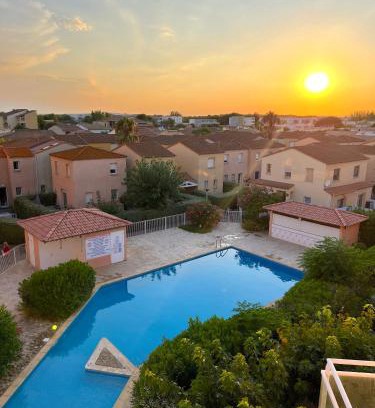Valras-Plage Casa | Maison Familiale dans le Domaine de la Plage avec Piscine Privée, à 200m de la Mer