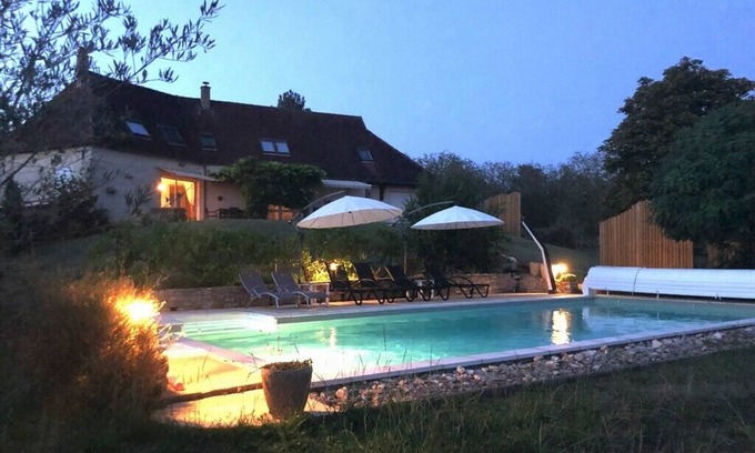 Saint-Martial-de-Nabirat Casa | Maison du Lantier 6 - pool, garden, 3 beds and 3 baths, Quality accomodation