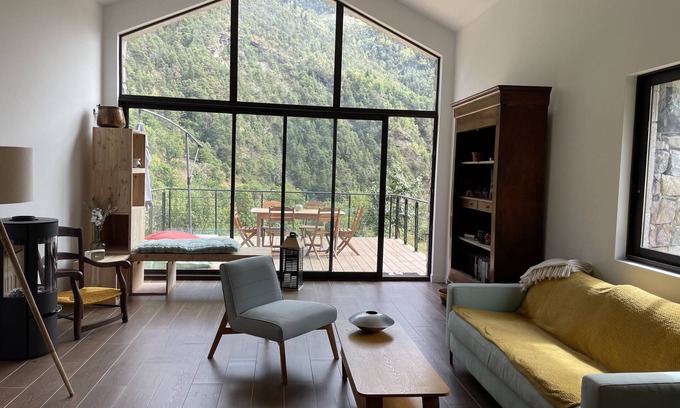 Valdeblore Casa | 'Maison Gaia' con terraza privada, Wi-Fi y aire acondicionado