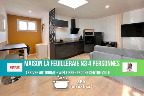 Fontenay-le-Comte Casa | MAISON LA FEUILLERAIE N3-standingmaison-Wifi-proche centre ville-PROPERTY RENTAL NM