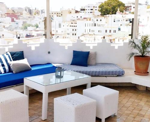 Medina of Tangier Casa | Maison Médina, terrasse panoramique, vue mer