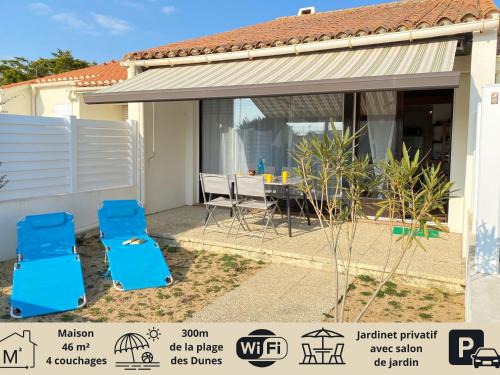 Bretignolles-sur-Mer Casa | Maison Tout Confort avec Mezzanine à 300m de la Plage - Wifi, Terrasse, Parking Privé - FR-1-231-246