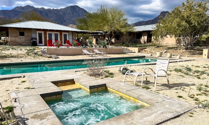 Borrego Springs Casa | Majestic House with Unique Architecture, Forever Views, Pool, Spa, and Game Room