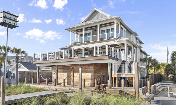 Bahama Beach Casa | 'Make Your Mark PCB' Gulf Front/Private Pool/Wifi/Tiki Bar