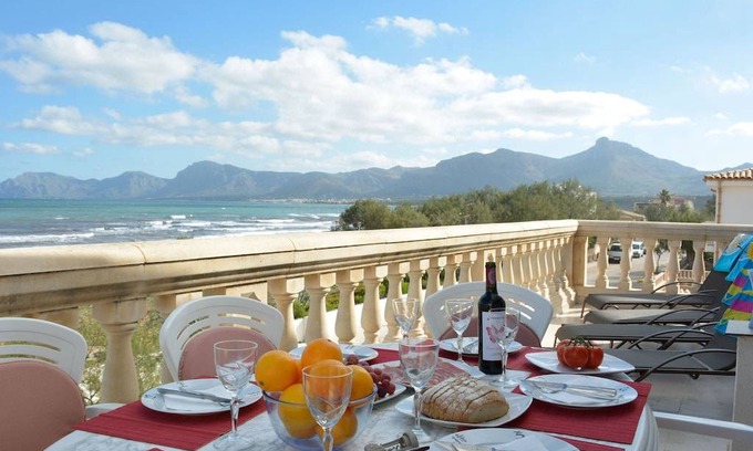 Son Serra de Marina Apartamento | Mallorca Beach front line Apartment 6 pers