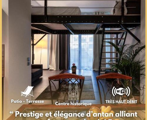 Troyes Apartamento | Manhattan Loft - centre - 5 mn à pied gare - parking privé - patio
