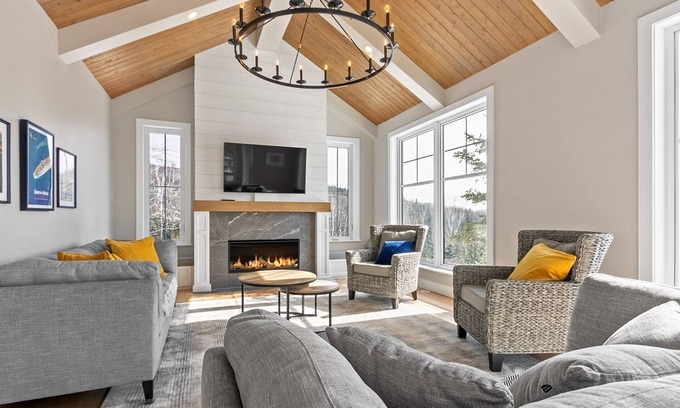 Baie-St-Paul Chalet De Esquí | Manivole - Luxueux Chalet 4 Chambres à Coucher Avec Magnifique VUE SUR LE Fleuve