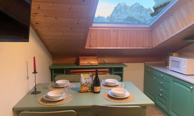 Sesto Apartamento | Mansarda Panoramica nel Cuore Delle Dolomiti