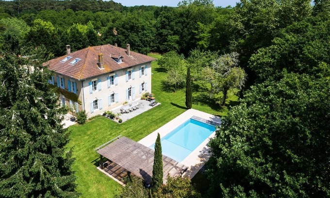 Saint-Jean-de-Marsacq Casa | Mansion, 12m swimming pool p. and ch, wifi, linen/towels/cleaning
