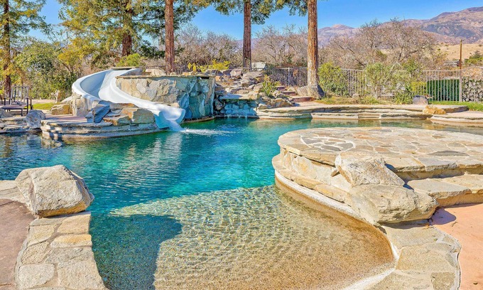 Ojai Casa | Mansion on 10-acre ranch with private resort-style pool, gym, & theater