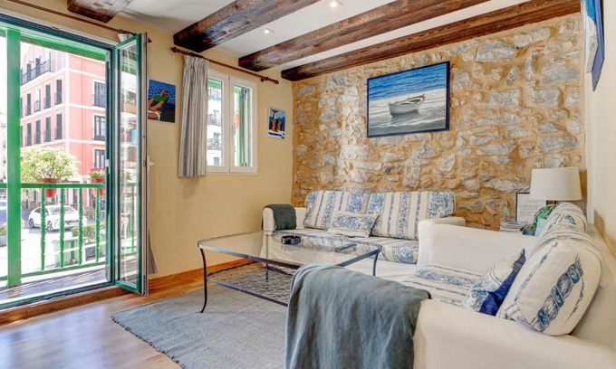 La Marina Apartamento | Maravilloso apartamento, Hondarribia, Terraza, 4Pax
