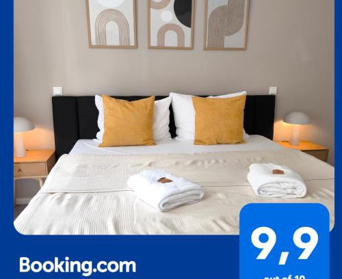 Gera Apartamento | maremar - Apartments am Ferberturm - Luxus Boxspringbett - Küche - Arbeitsplatz - WLAN