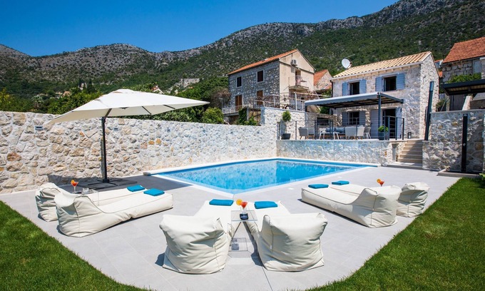 Brsecine Villa | Mariva Exclusive Pool House with Adriatic Sea View