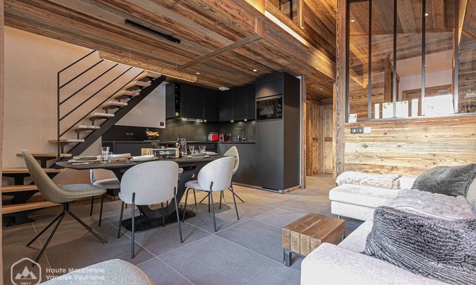 Bonneval-sur-Arc Apartamento | Marmotton 01 - Apartment next to the slopes with Nordic bath