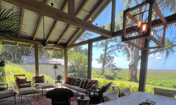 Darien Casa | Marsh Serenity, Oh the Views! Near Sapelo, Saint Simons, Jekyll Islands