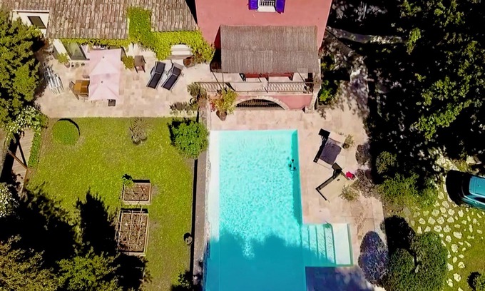 Vallabrix Otro | Mas de 1830 Proche Uzès Magnifique Piscine 13mx5m et Jardin Dans Parc du Chateau