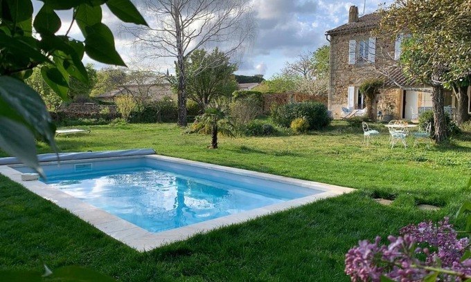 La Bruguiere Casa | Mas LES ROMARINS, 10min Uzès, pool & large garden, cosy, great family experience