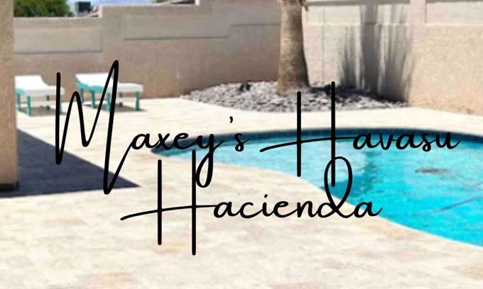 Lake Havasu City Casa | Maxey’s Havasu Hacienda, Private Pool, Lake View and Large Detached Game Room.