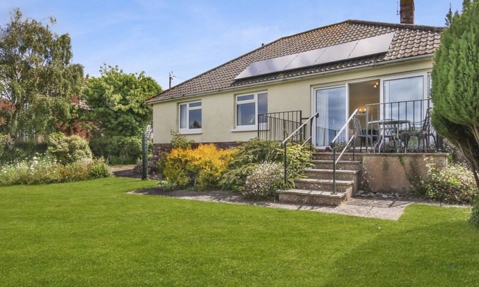 Blue Anchor Cabaña | Meadow View - Vistas al mar en Blue Anchor, capacidad para 5 personas