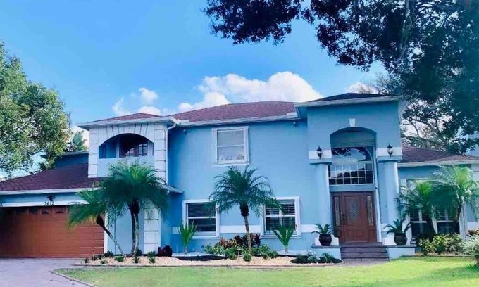 Lake Magdalene Casa | Mediterranean Villa - Theater - Gym and Heated pool