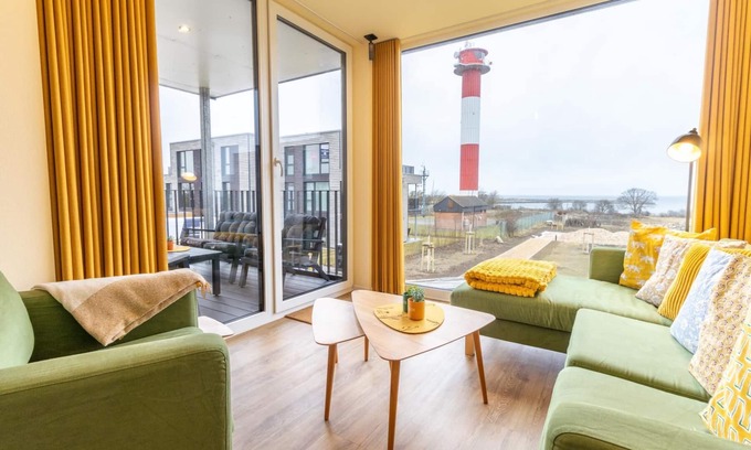 Ostholstein Apartamento | Meerglück am Leuchtfeuer- BeltBlick Fehmarn - Modern and family-friendly vacation apartment right by the sea