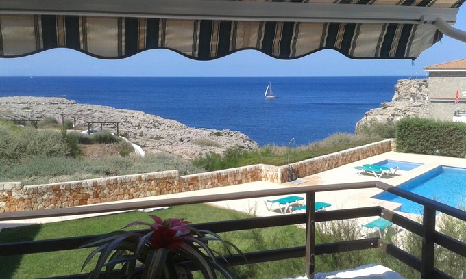 Cales Piques Apartamento | Menorca, Apartamento Vistas Directas al Mar, Piscina y Preciosas Puestas de sol