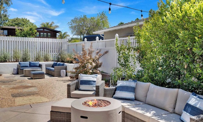 West Mesa Casa | Mesa Cottage | Patio with BBQ and Firepit