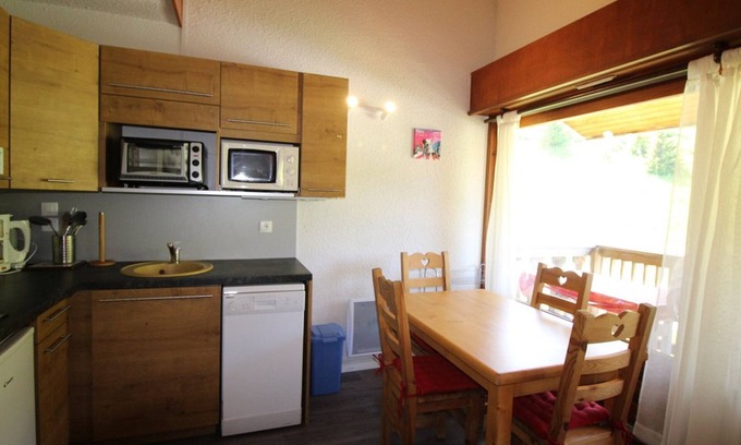 Auris Apartamento | Estudio con entrepiso y cabina para 4 personas a pie de pistas, Auris en Oisans