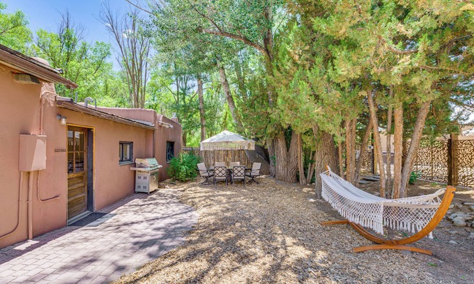 Taos Casa | Mid-Century Modern Taos Home w/ Hot Tub & Fire Pit