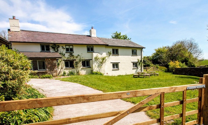 Watchet Cabaña | Medio Stolford Cottage, tiene capacidad para 9 personas en zonas rurales de Somerset