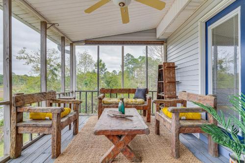 Florida Panhandle Casa | Milton Waterfront Home with Dock and Outdoor Kitchen!
