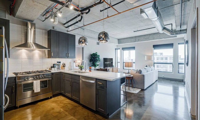 Warehouse District Apartamento | Minnestay * City Loft 75 ★ Balcón privado + Mpls Ver ★